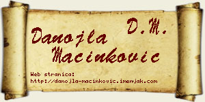 Danojla Mačinković vizit kartica